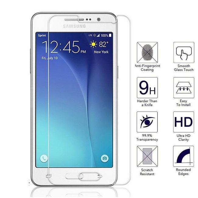 Miếng dán kính cường lực 2.5D dành cho Samaung Galaxy J7 Pro/J7 Prime/J7 Plus (Trong suốt)
