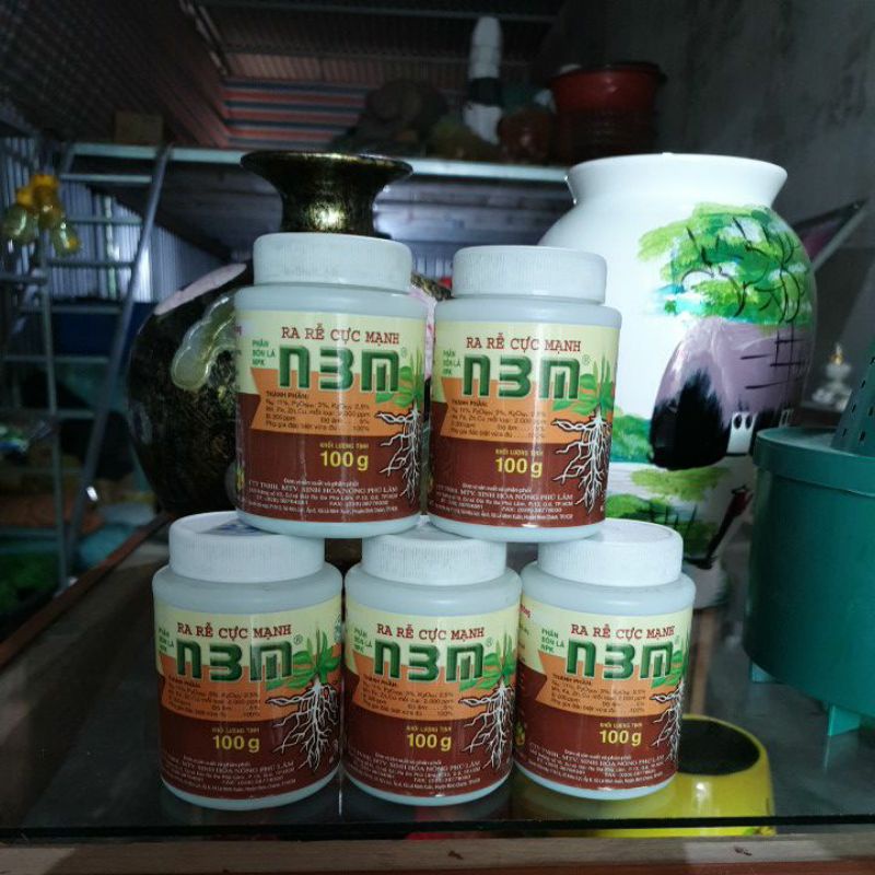 Combo 5 lọ phân bón kích rễ n3m,bón phát ra rễ phân bón rễ cho hoa lan ,cây cảnh,bonsai
