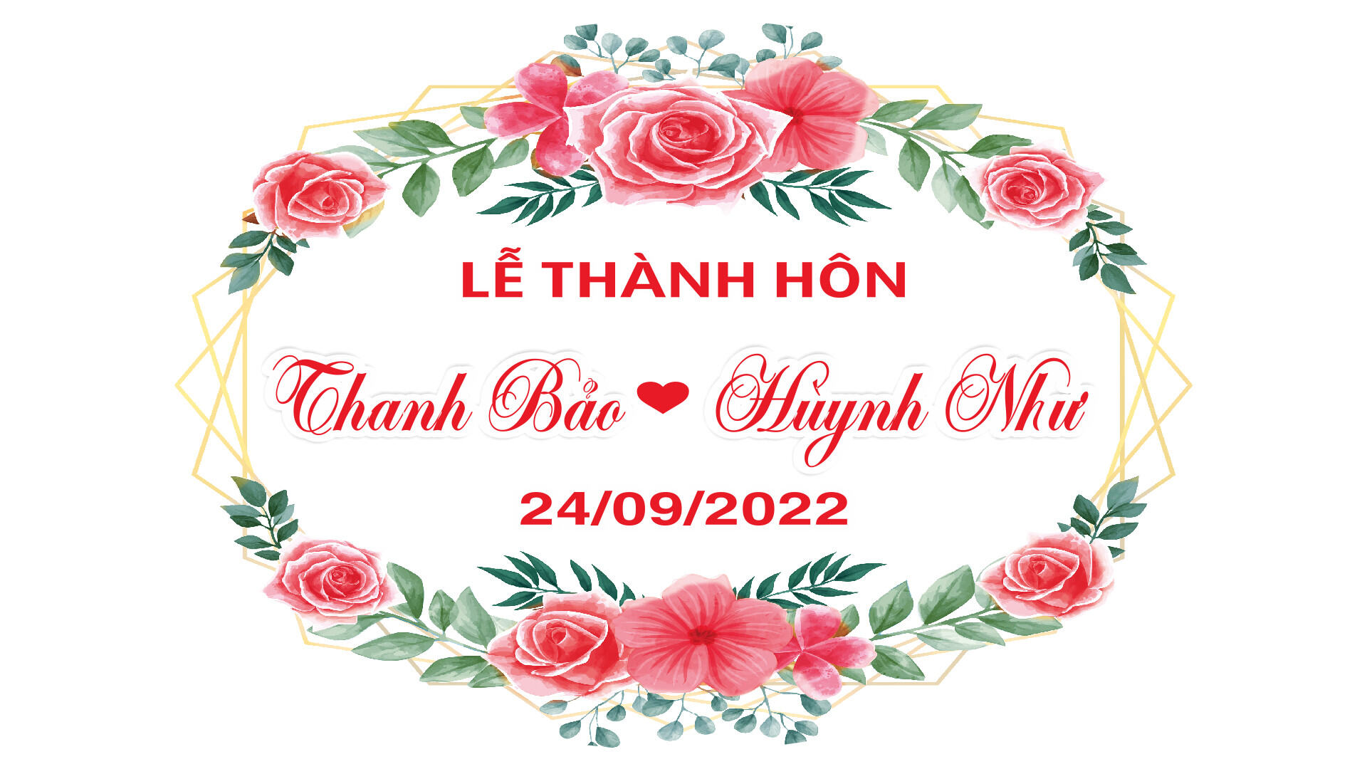Bảng cưới lễ vu quy_lễ thành hôn tên cô dâu chú rể trang trí đám cưới