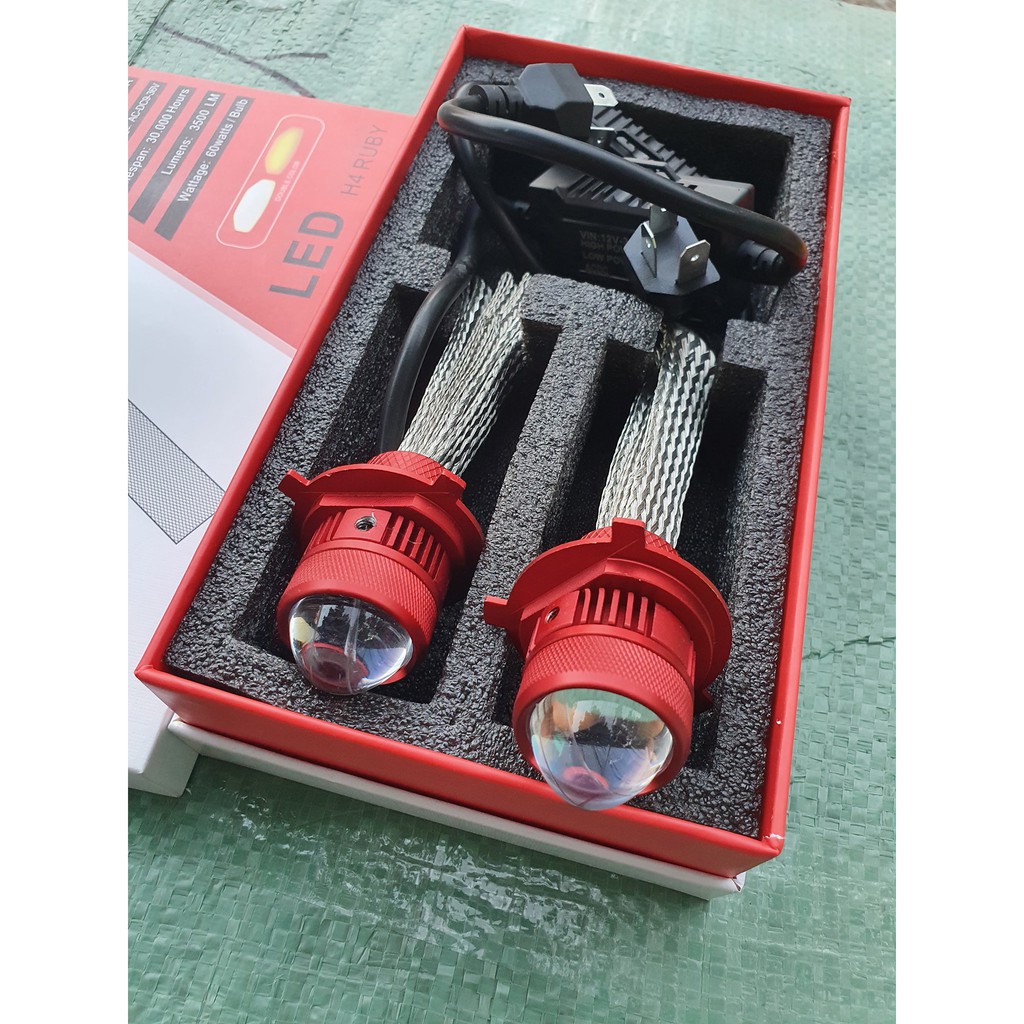 Đèn Pha LED Rubi 2 màu - 50w cos vàng pha trắng ánh sáng mạnh