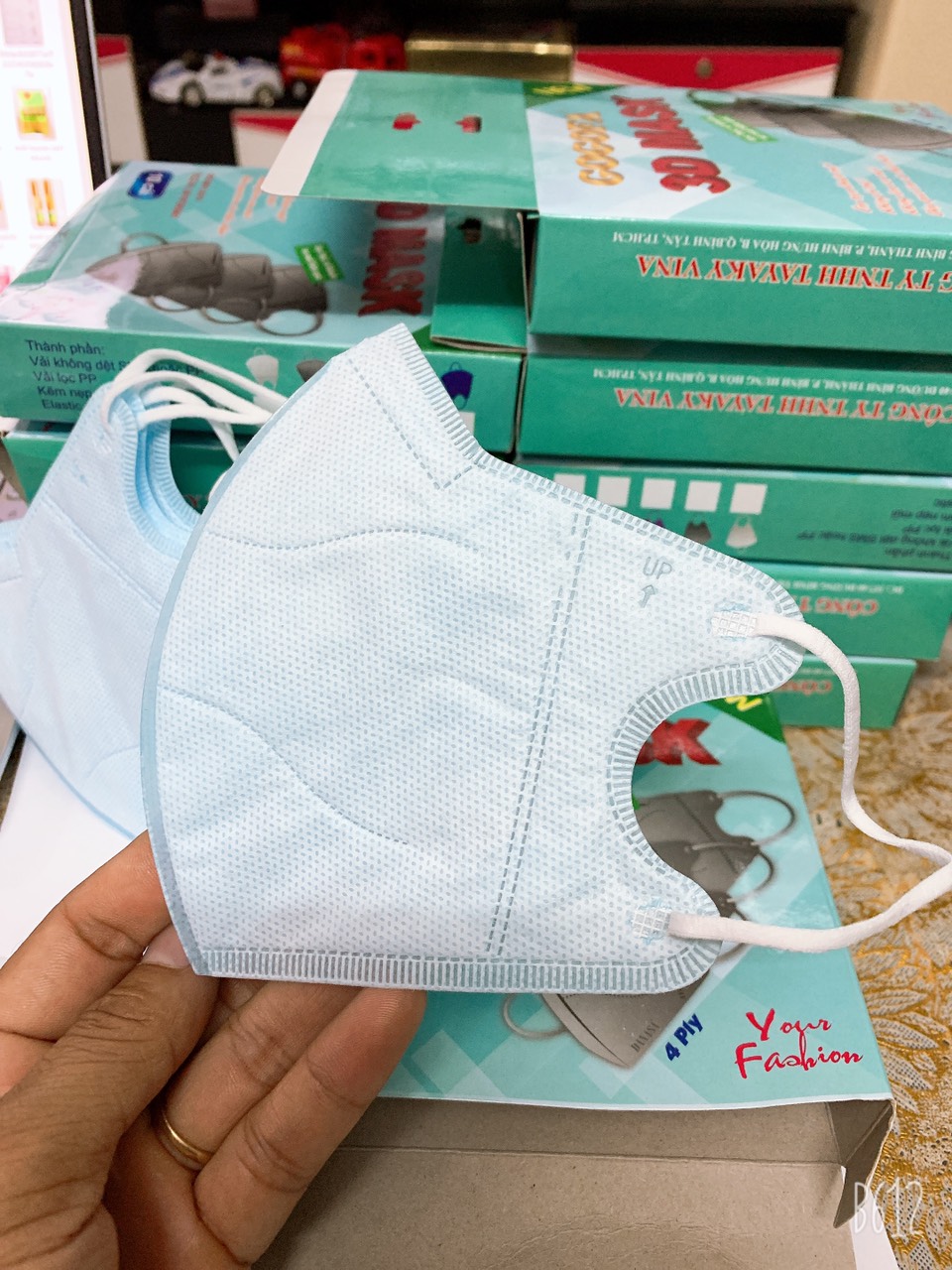 Khẩu trang y tế 4 lớp kháng khuẩn 3D Mask -  GOGOFA hộp 10 cái