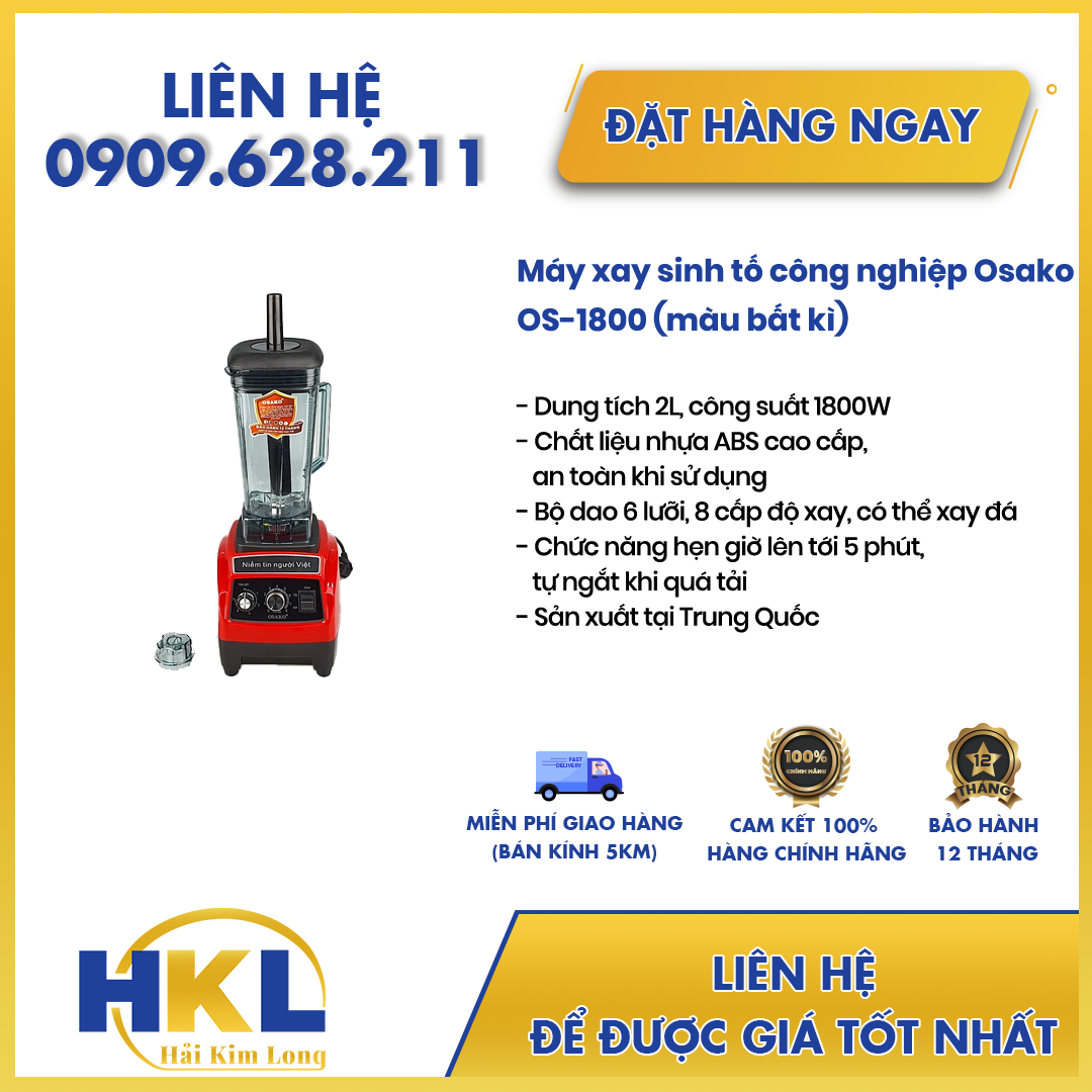 Máy xay sinh tố công nghiệp osako os-1800 - pp điện gia dụng hải kim long