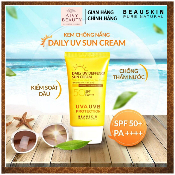Kem chống nắng kiểm soát dầu beauskin daily uv deffence sun cream 50ml