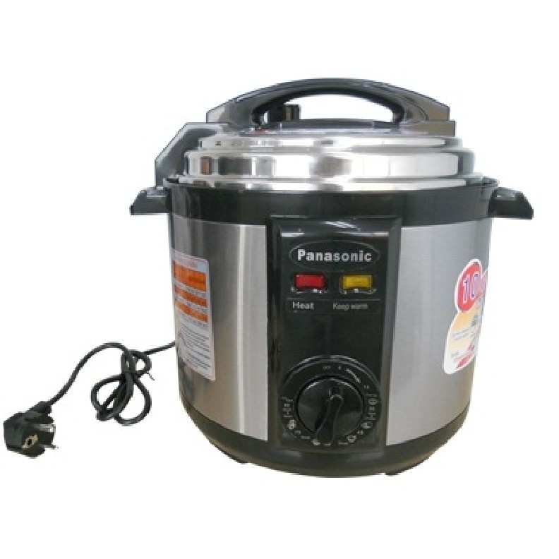 Nồi áp suất panasonic 6 lít lòng nồi bằng hợp kim nhôm tráng men chống dính cao cấp , chỉnh giờ tự động , nút nhiệt an toàn khi sử dụng , dễ dàng tháo rời vệ sinh rất sạch sẽ , nấu siêu nhanh, bảo hành 12 tháng