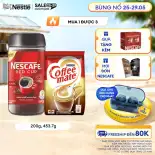 [ƯU ĐÃI THÁNG 5] Combo 1 Hũ Cà Phê Nescafé Red Cup (200g) + 1 Bột kem Nestle Coffee Mate (453.7g)