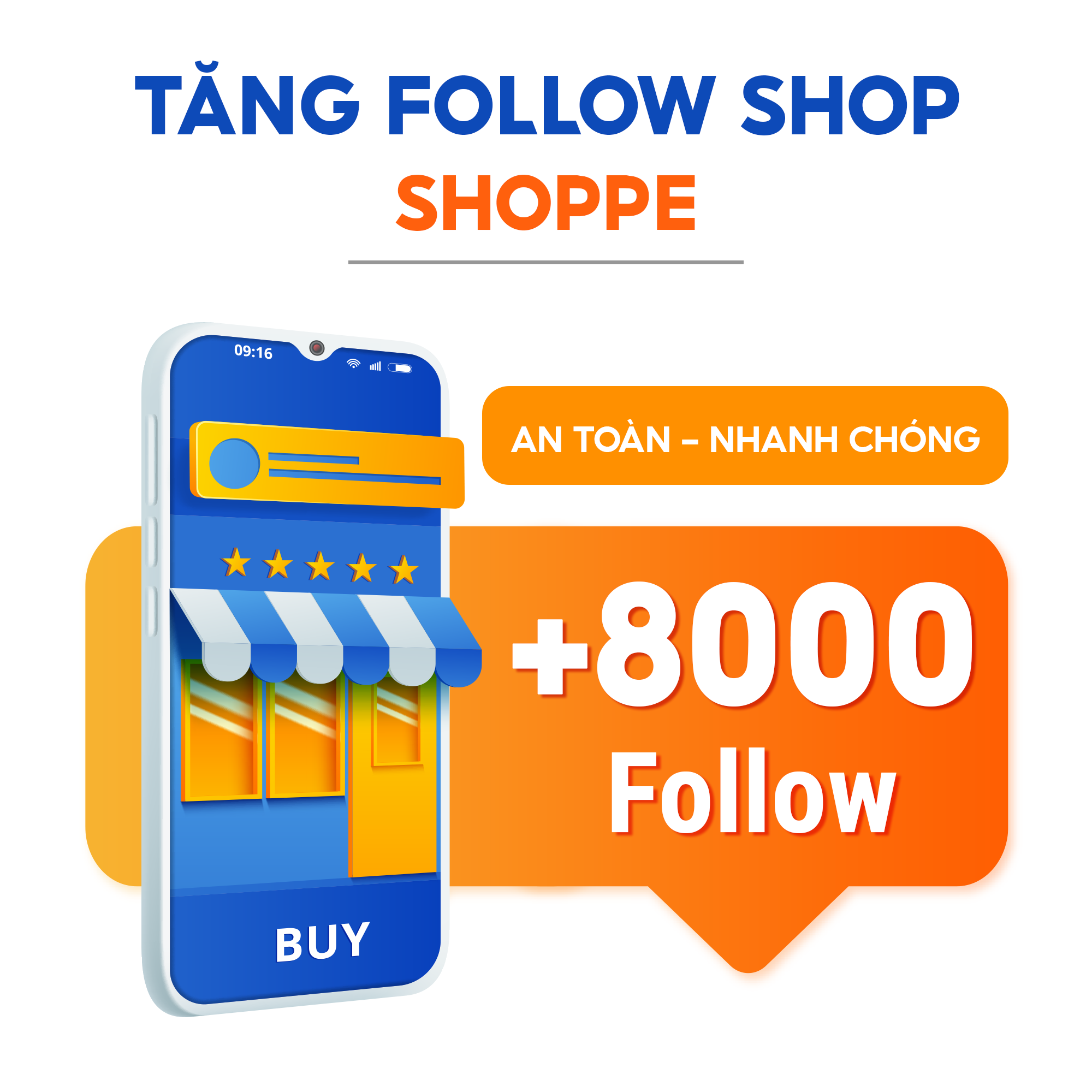 Gói Tăng 8.000 Follow Gian hàng Shoppe - Nhanh Chóng, An Toàn, Hiệu Quả - Skydes