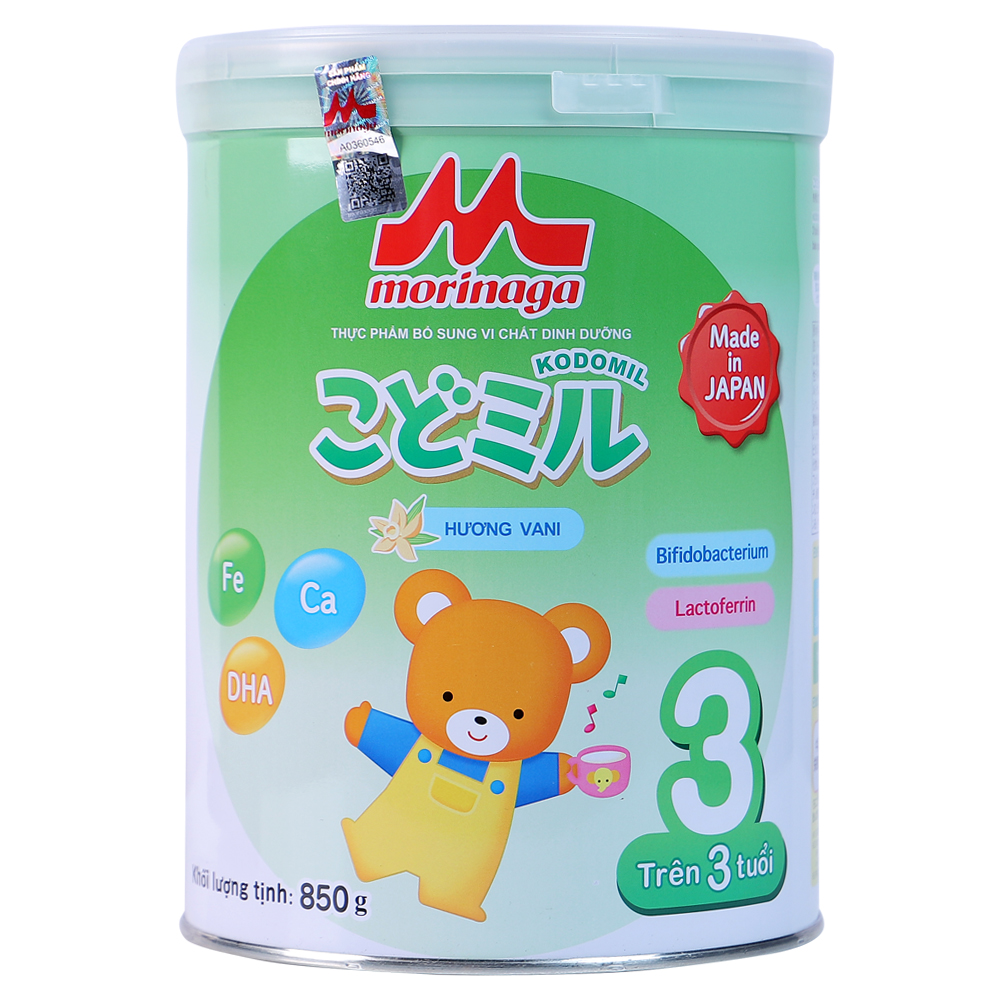 Sữa Morinaga Kodomil số 3 hương vani 850g