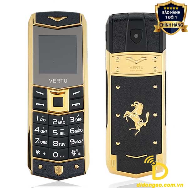 Điện thoại độc lạ bàn phím phổ thông 2 sim Vertu a8 tặng bao da pin trâu giá rẻ
