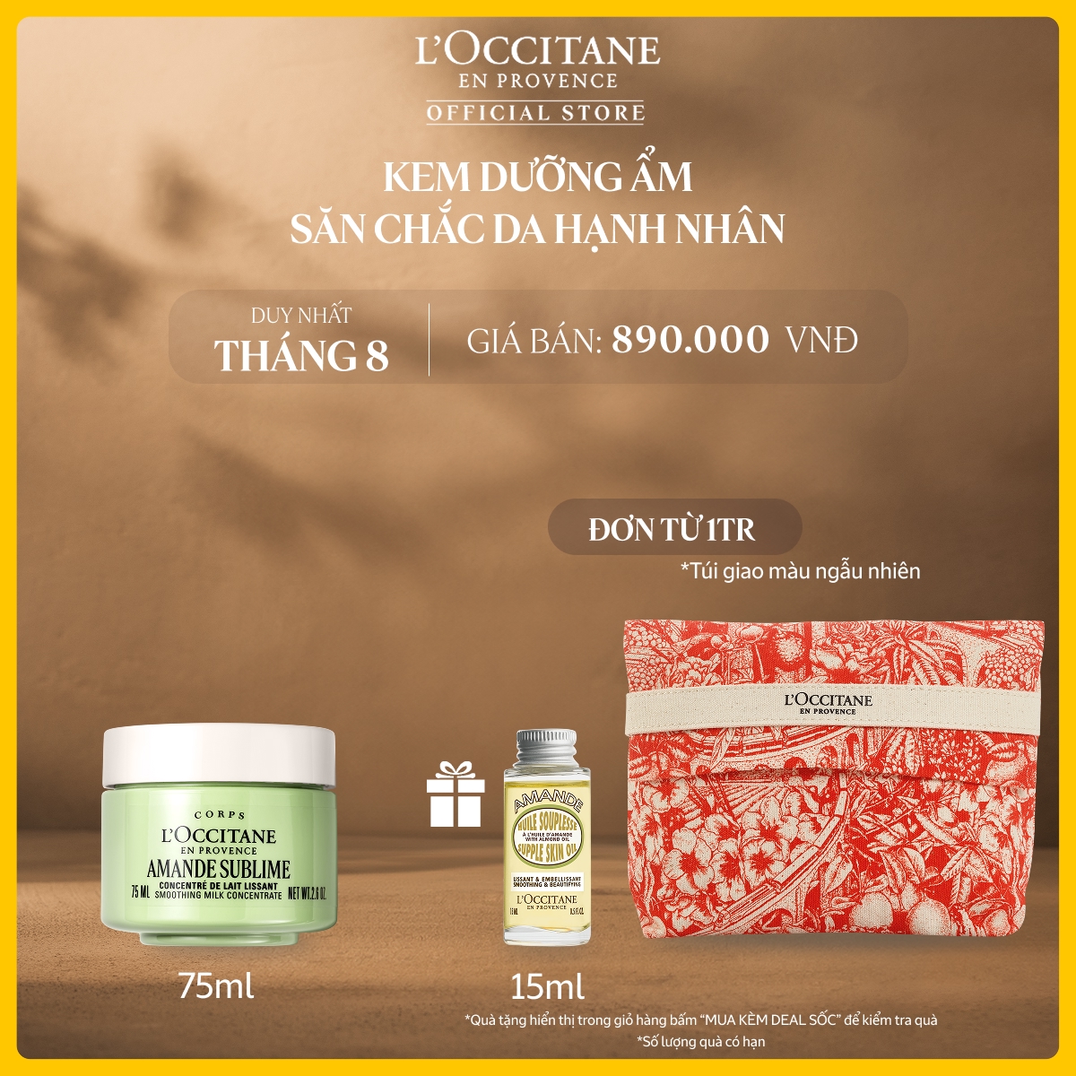 [Phiên Bản Mới] Kem Dưỡng Ẩm Săn Chắc Da L'Occitane Hạnh Nhân Almond Milk Concentrate 75ml