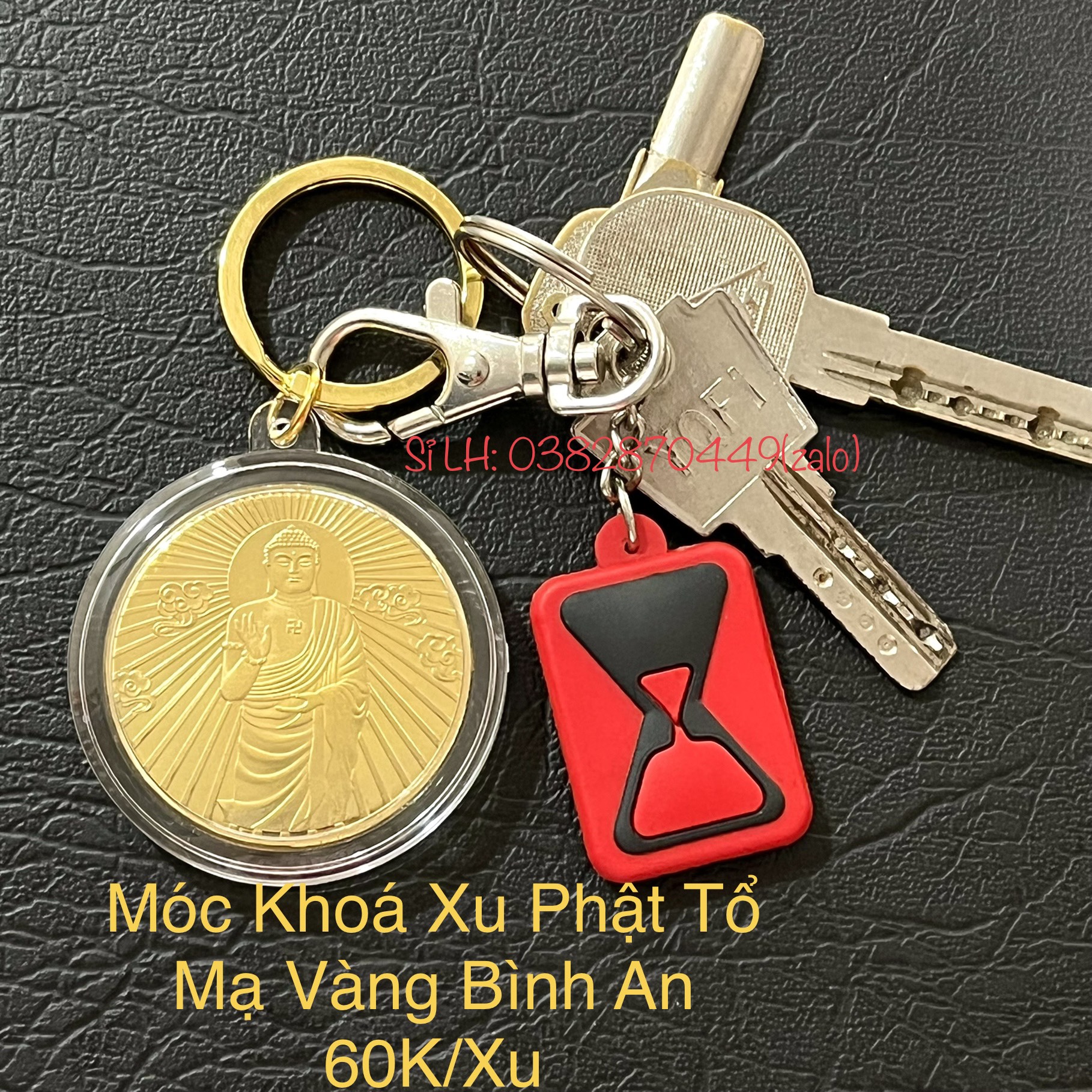 Đồng Xu Đức Phật Như Lai, Phật Tổ Bình An May Mắn Tặng Túi Gấm