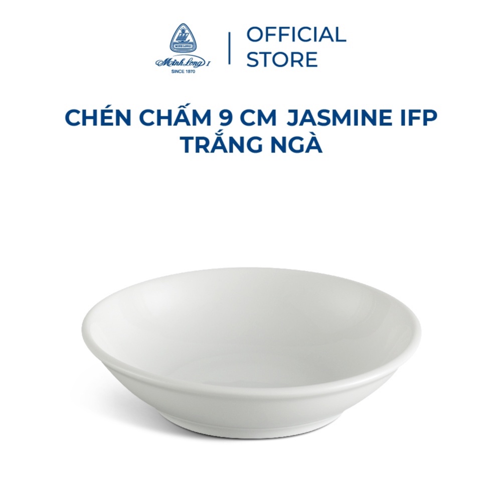 Chén chấm 9 cm minh long - jamine ifp -trắng ngà