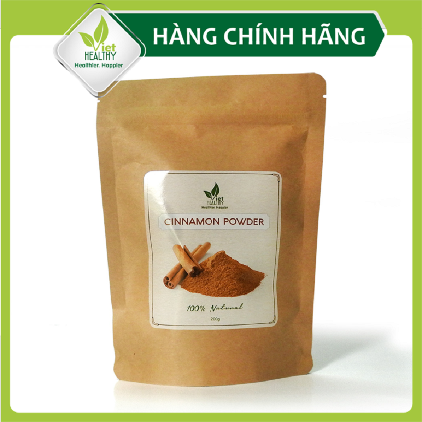 Bột quế nguyên chất Viet Healthy - Bột quế tươi VietHealthy- Sản xuất từ quế tươi 100% nguyên chất