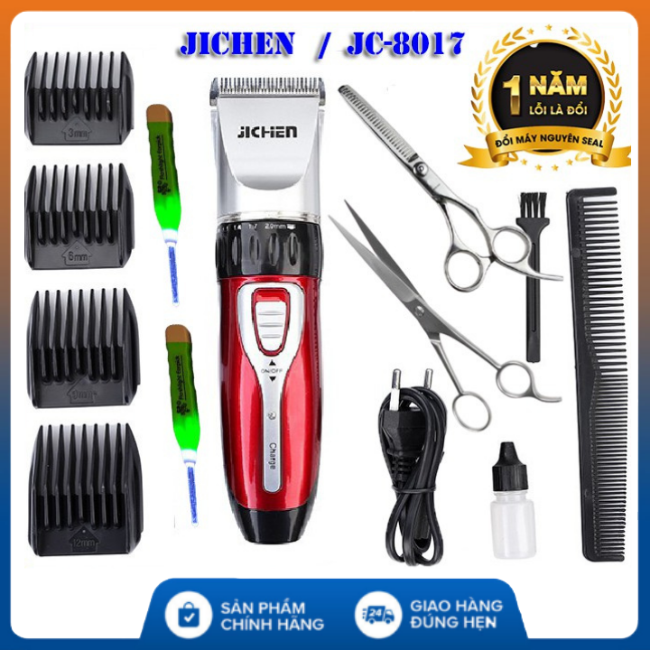Tông đơ cắt tóc nam, Tông đơ cắt tóc gia đình Jichen chuyên nghiệp, Bộ tông đơ cắt tóc đa năng cao cấp sạc pin kèm nhiều quà tặng, Tăng đơ cắt tóc jichen loại tốt, tông đơ cắt tóc chuẩn chuyên nghiệp cho bé
