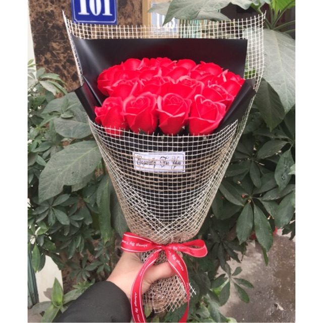 Hoa sáp bó 19 bông
