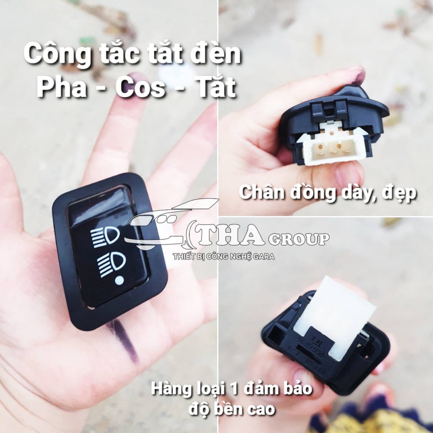 .Công tắc tắt đèn xe honda đời mới - công tắc đèn 3 chế độ
