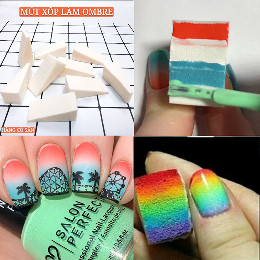 Mút dặm ombre chuyên dụng - Set 5 chiếc và set 10 chiếc