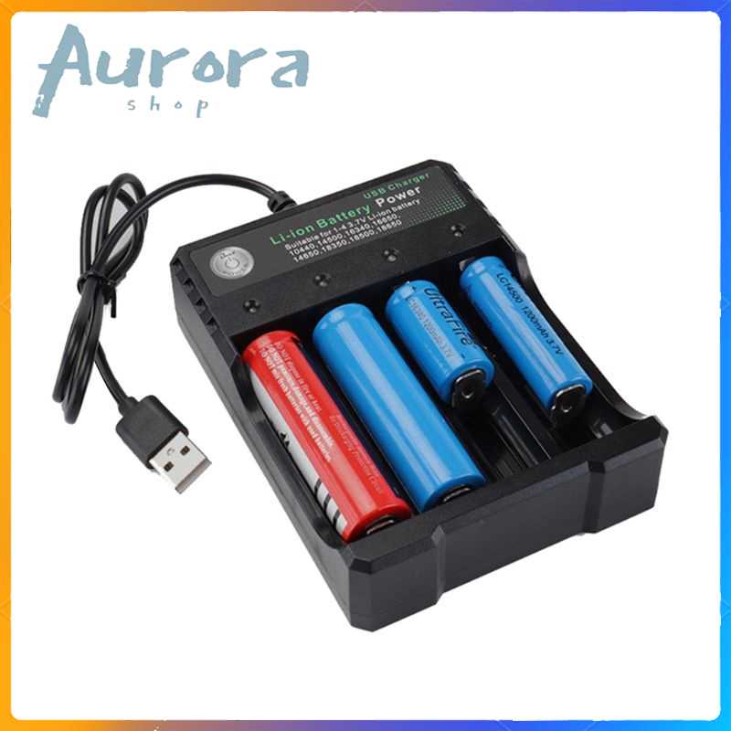 Sạc pin tự ngắt và có đèn báo khi đầy bmax 4 khe cao cấp dùng cho pin 18650