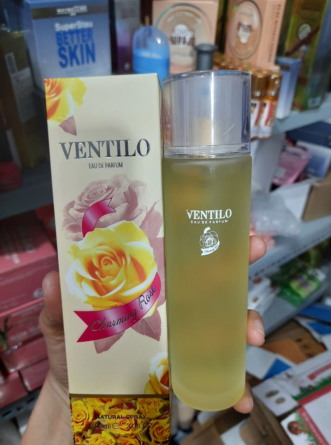 Nước hoa ventilo charming rose hương hoa hồng lưu hương lâu