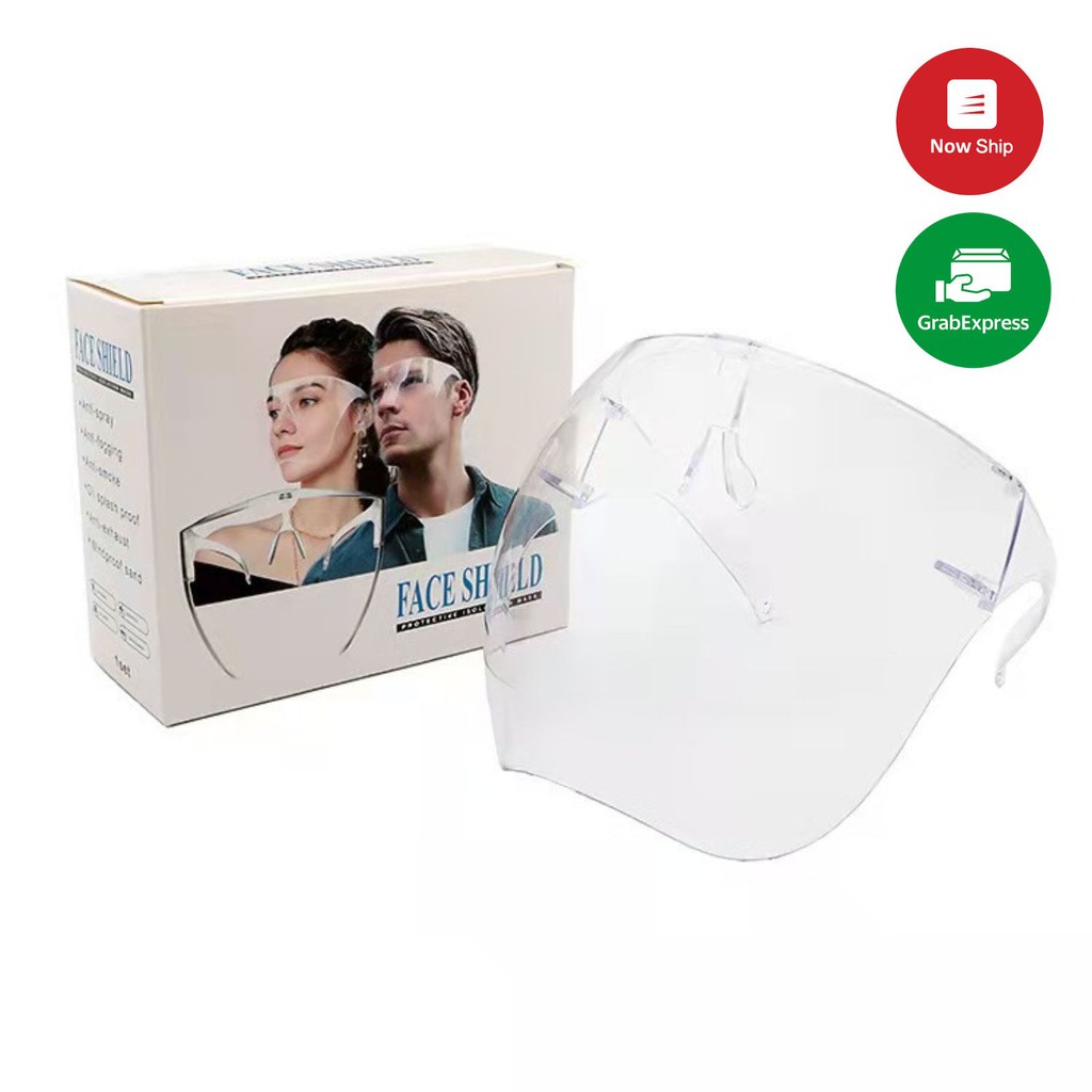 Kính mặt nạ facen shield kính bảo hộ mặt nạ bảo hộ y tế kính phòng chống dịch full face trong suốt