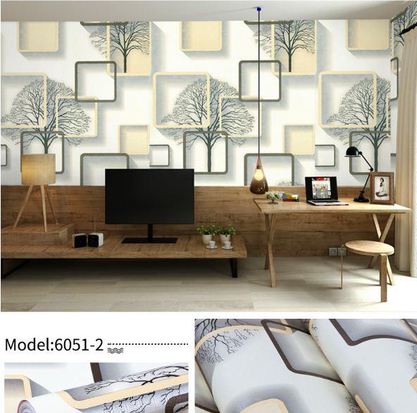 Decal dán tường - Giấy dán tường 3D có sẵn keo chống nước khổ 10m x 0.45m GDT_6051-2