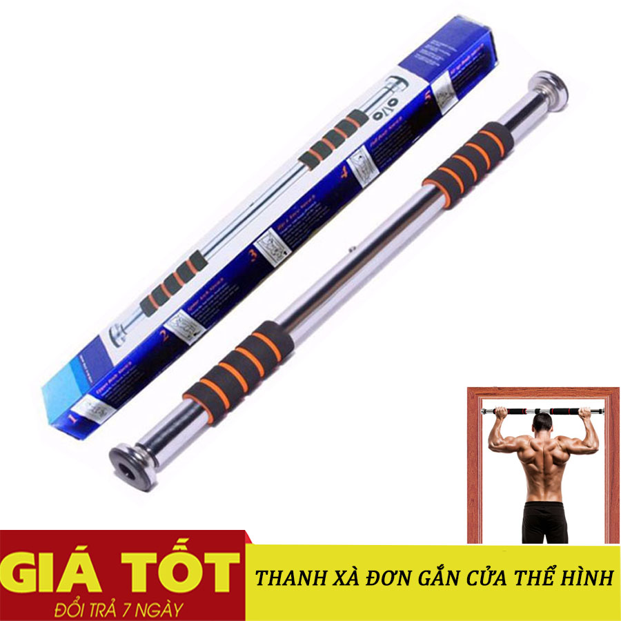 Xà đơn, xà đơn gắn cửa chiều dài có thể thay đổi, Xà Đơn Treo Tường, xà đơn luyện tập thể hình, xà đơn gắn cửa luyện cơ 60 -100 Cm