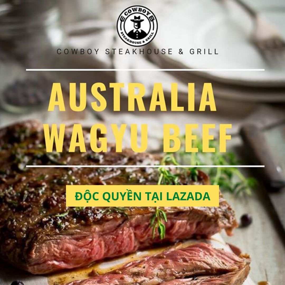 [HCM] Cowboy Steakhouse & Grill - Evoucher mua 1 tặng 1 Bò Wagu giới hạn