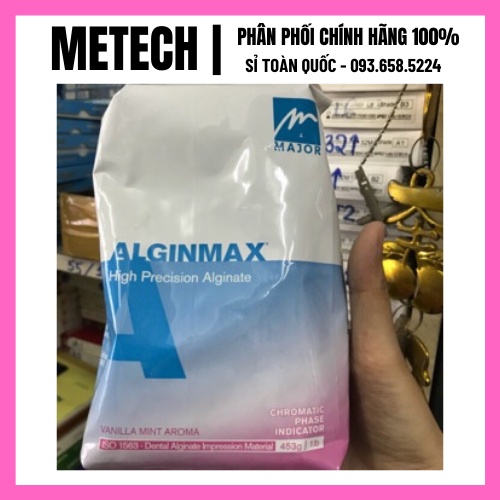 Combo Bột lấy dấu đúc tượng Ý Algimax, lấy dấu mẫu răng + thạch cao đúc tượng chân tay hàng nhập khẩu an toàn dễ sử dụng