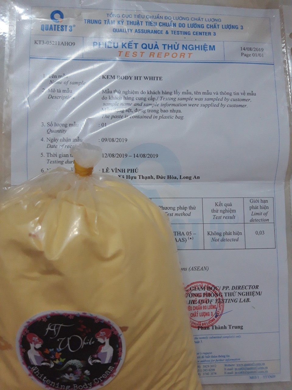 1kg Kem Body Trắng Da Cấp Tốc