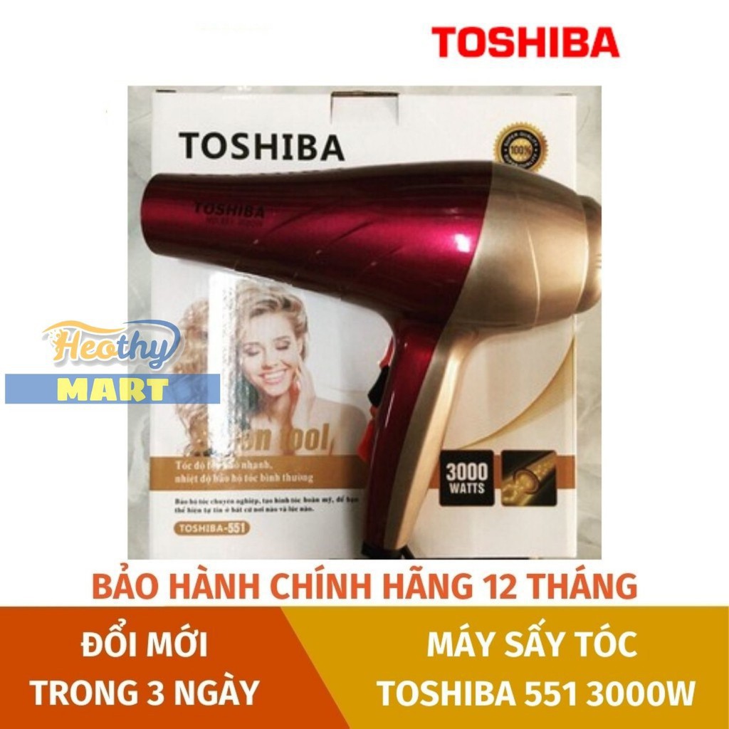 Máy sấy tóc 2 chiều nóng lạnh công suất lớn toshiba 551 3000w chất lượng cao