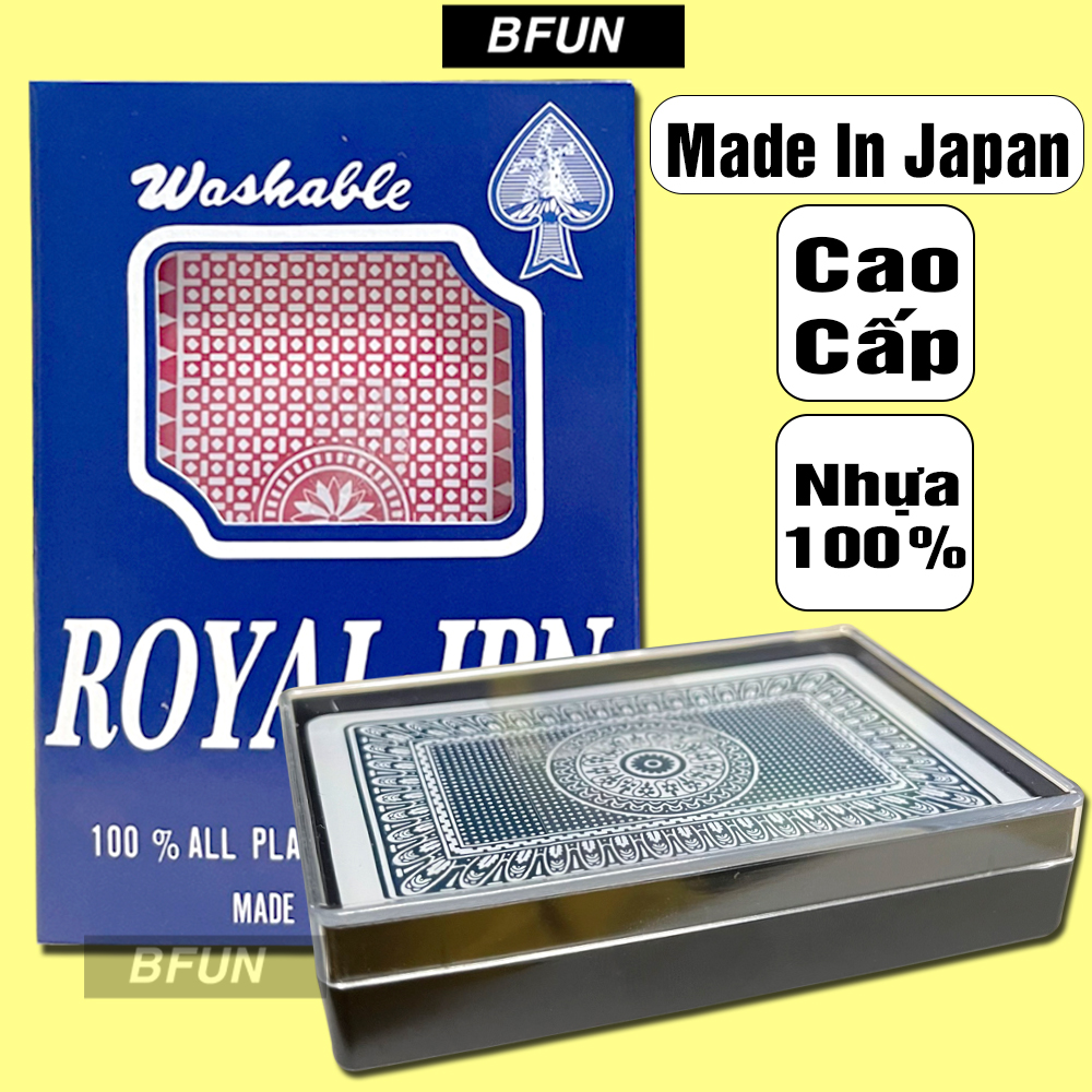 Bài 52 Lá ROYAL.JPN ,ROYAL LOẠI TỐT KHÁCH CHỌN MẪU - Bài Tây ROYAL 100% ALL PLASTIC , Bài Tây Nhựa , Bài Nhựa , Bộ Bài Nhựa Chống Thấm Nước ĐỒ CHƠI TRẺ EM BFUN
