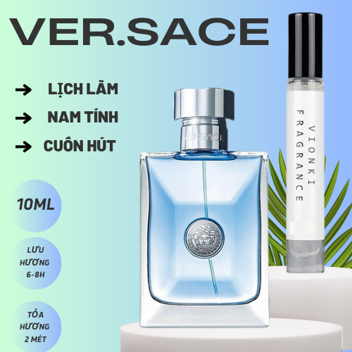 Nước hoa nam sang trọng quý phái po.ur ver.sace hom.me, dầu thơm lâu 10ml hương thơm nam tính cuốn hút body