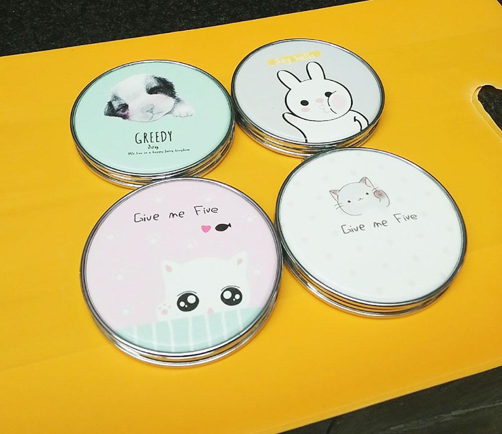 Gương trang điểm hai mặt mini cute PHỤ KIỆN 68 (ngẫu nhiên)