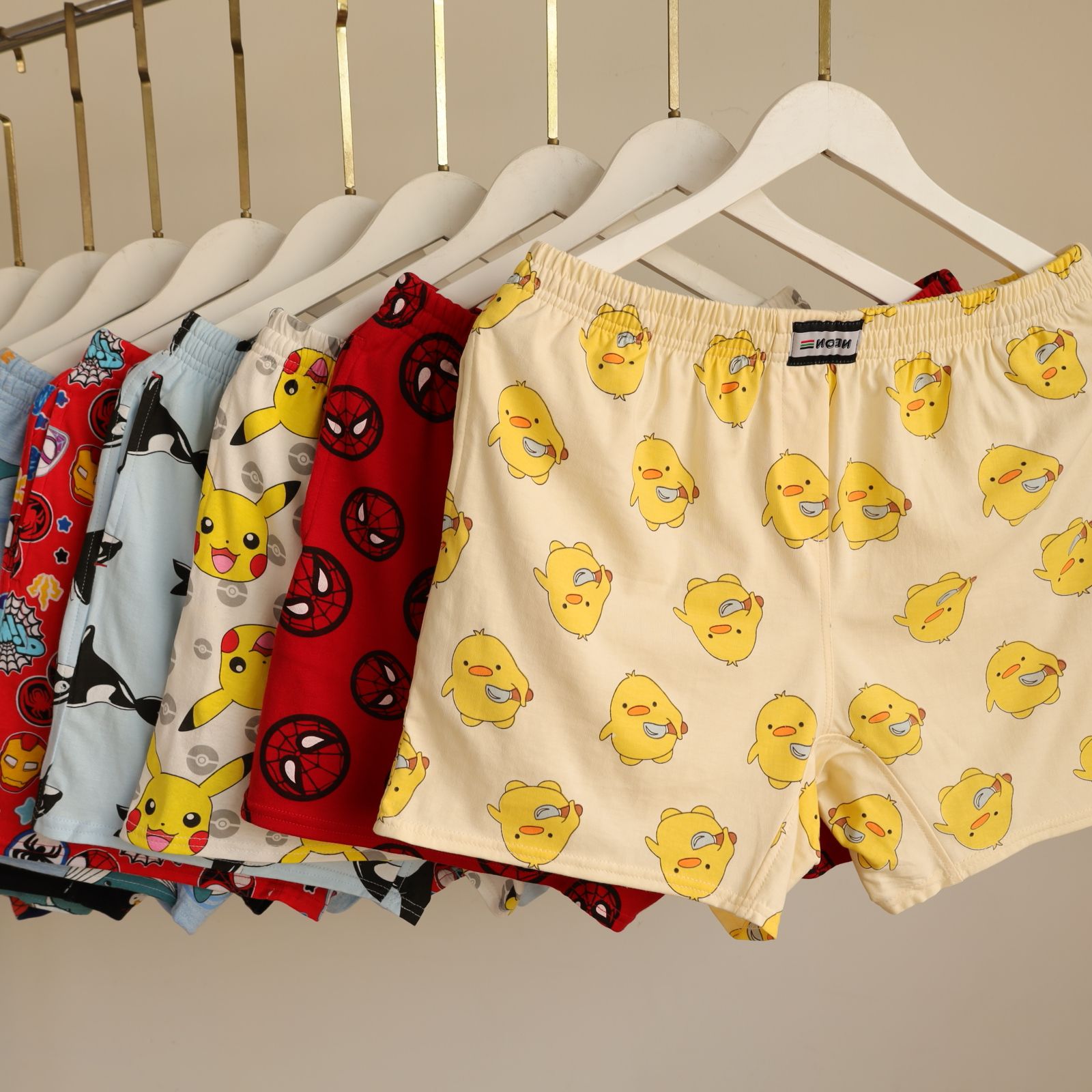 (Có Túi & Dài Hơn) Quần Short Đùi, Quần Ngủ Nam Có Túi Hai Bên Tiện Lợi AmericanStyle Cotton Thun Mặc Nhà, Ra Ngoài