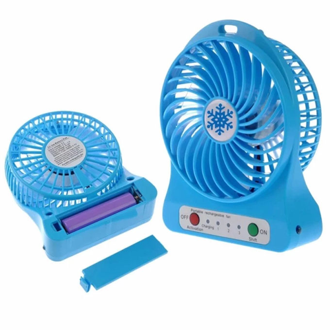 Quạt sạc pin cầm tay 3 tốc độ