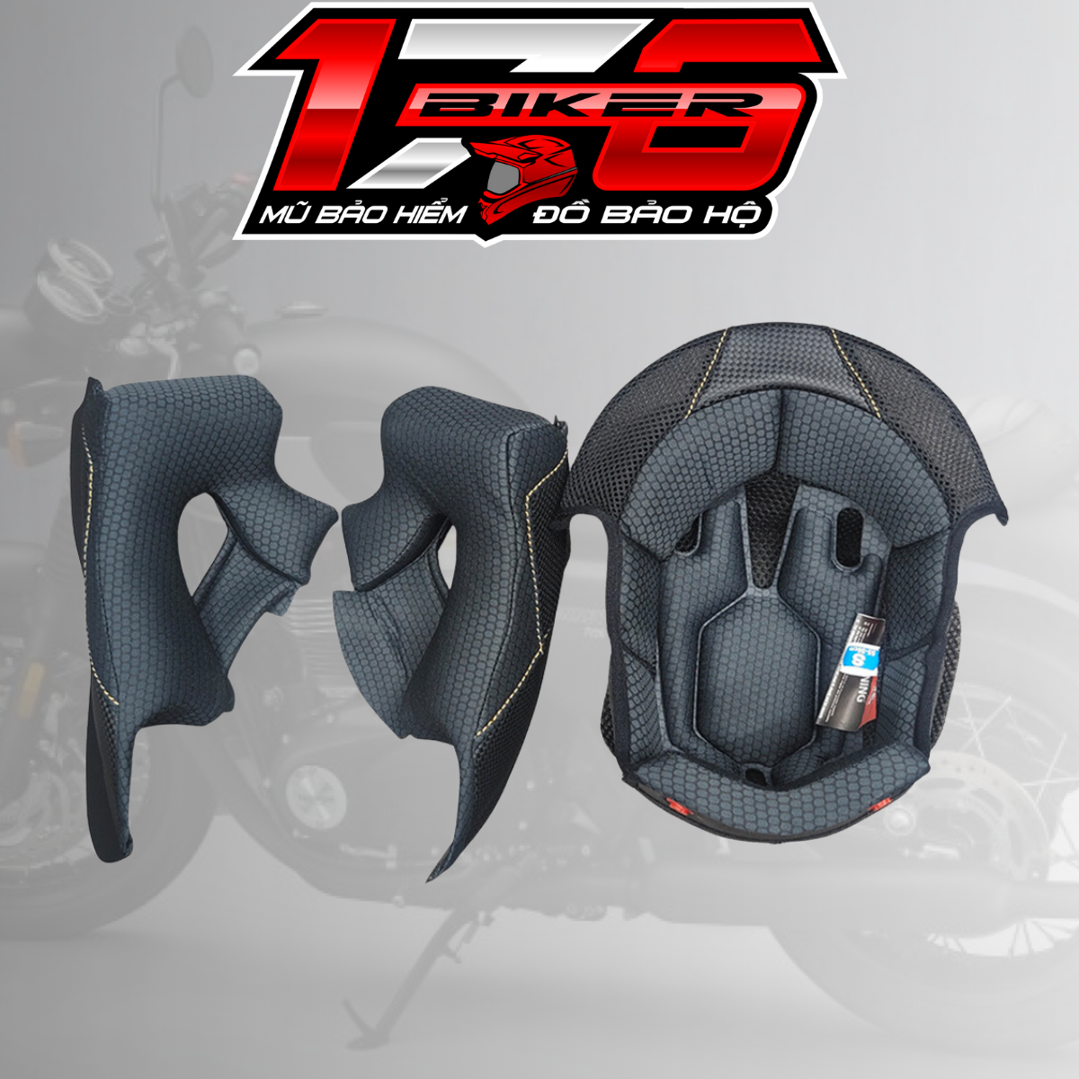Lót mũ bảo hiểm fullface yohe 981/ yohe 985/ yohe 935sv/ yohe 890 navi - biker 176 - mũ bảo hiểm & đồ bảo hộ