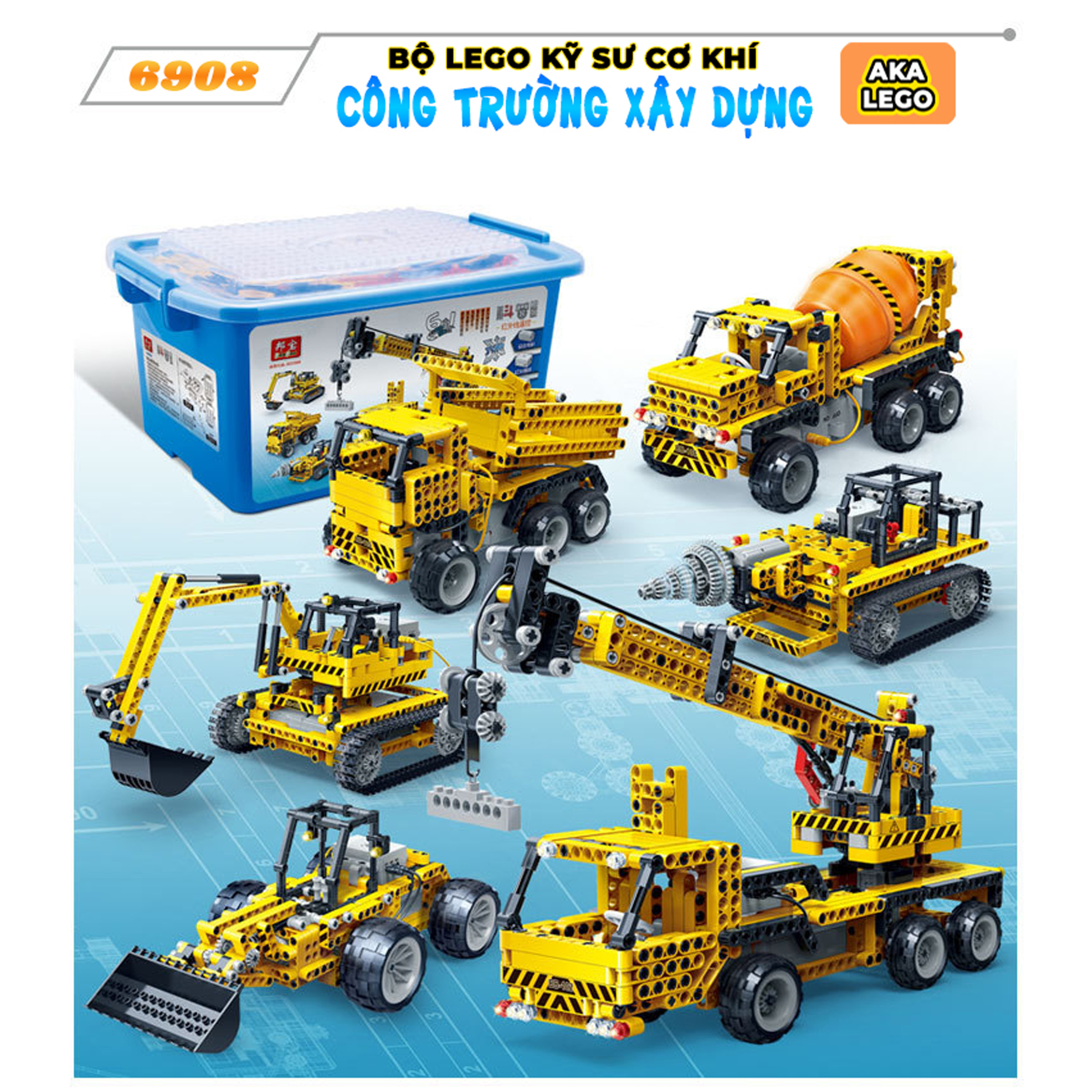 LEGO TECHNIC XE XÂY DỰNG CHUYÊN DỤNG ĐIỀU KHIỂN TỪ XA 1080 CHI TIẾT KÈM SÁCH HƯỚNG DẪN ĐỒ CHƠI GIÁO DỤC PHÁT TRIỂN TƯ DUY