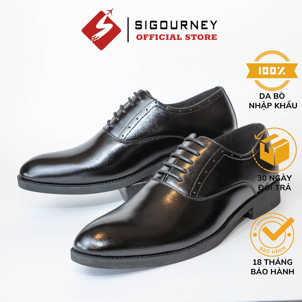 Giày oxford nam sang trọng da bò cao cấp sigourney sig-30