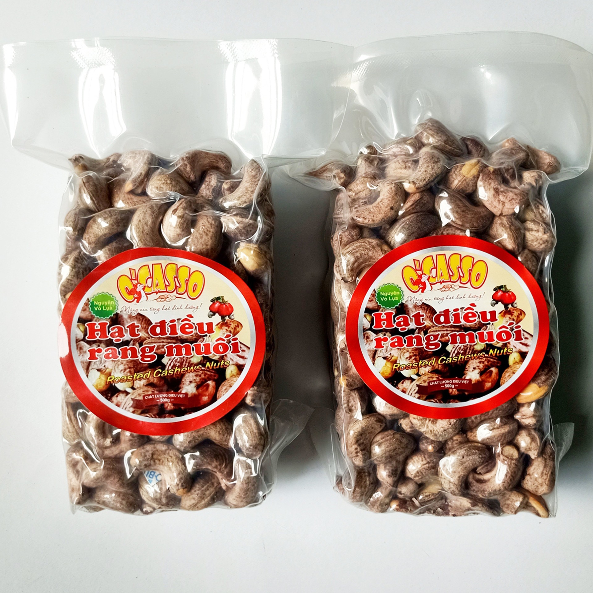 [HCM]1Kg Hạt Điều Vỏ Lụa Loại A OCasso Ngon - Ngọt - Béo - Giòn - Chắc - Thơm