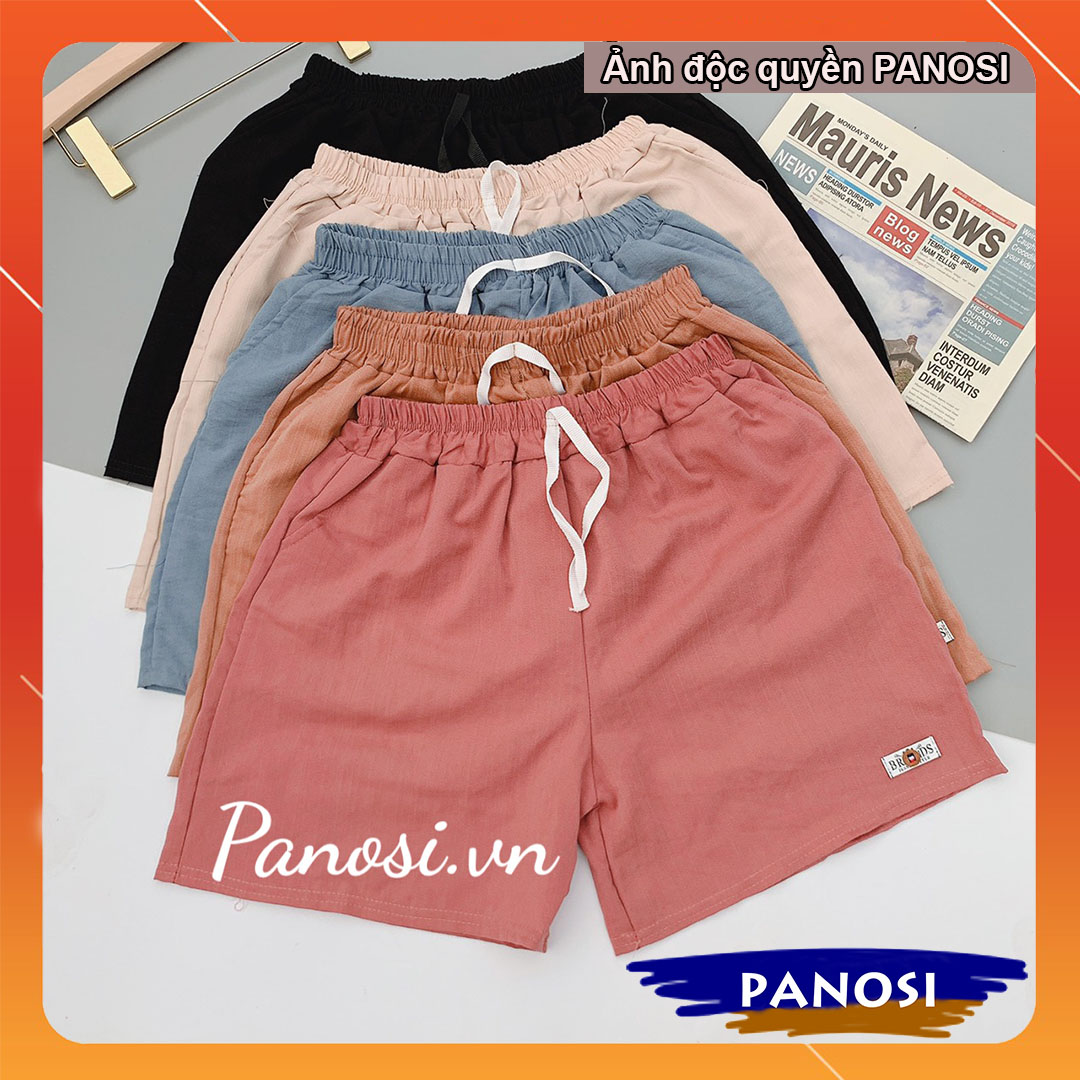 Quần đùi nữ mặc nhà, quần đùi nữ đẹp, quần sọt nữ, quần short nữ, quần sooc nữ, quần short đùi nữ ống rộng vải đũi thun cao cấp - Q342