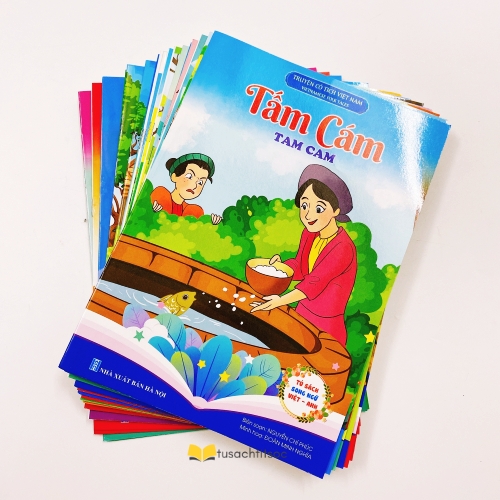 Sách truyện cổ tích Việt Nam thế giới cho bé 1-8 tuổi set 20 cuốn đóng sẵn - không chọn truyện