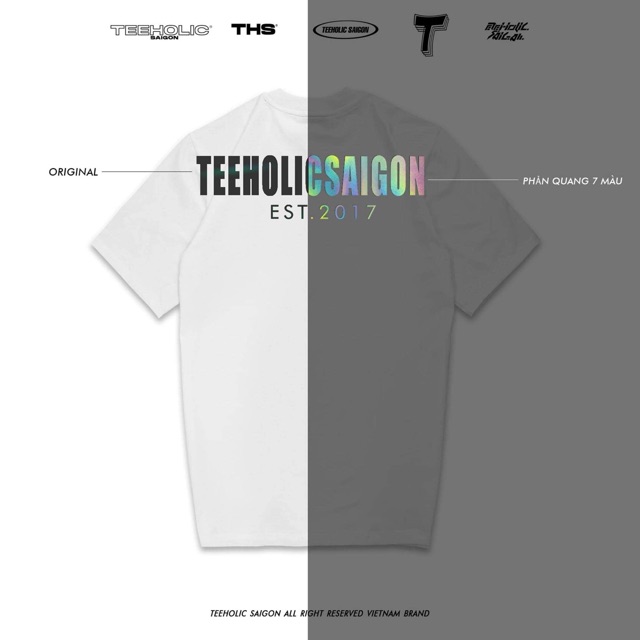 TEEHOLIC Áo Thun Phản Quang Hologram 7 Màu Ths
