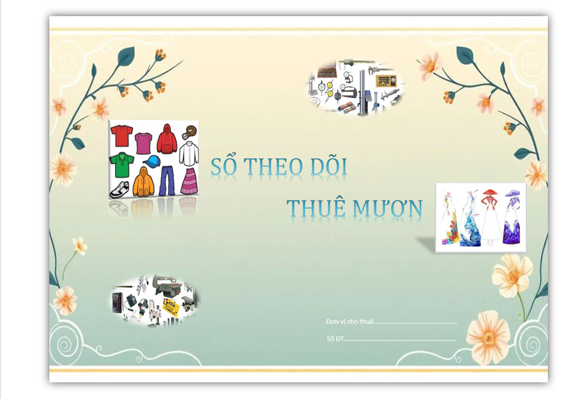 sổ quả lý cho khách thuê mượn