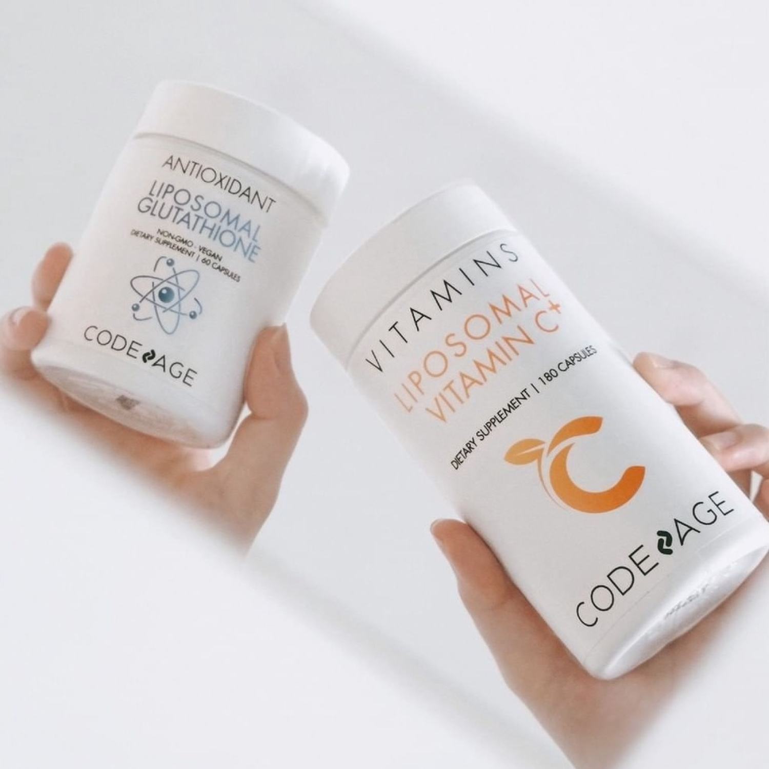 Viên Uống Trắng Da Codeage Liposomal Glutathione & Codeage Vitamin C Giúp Chống Lão Hóa, Tăng Sức Đề Kháng