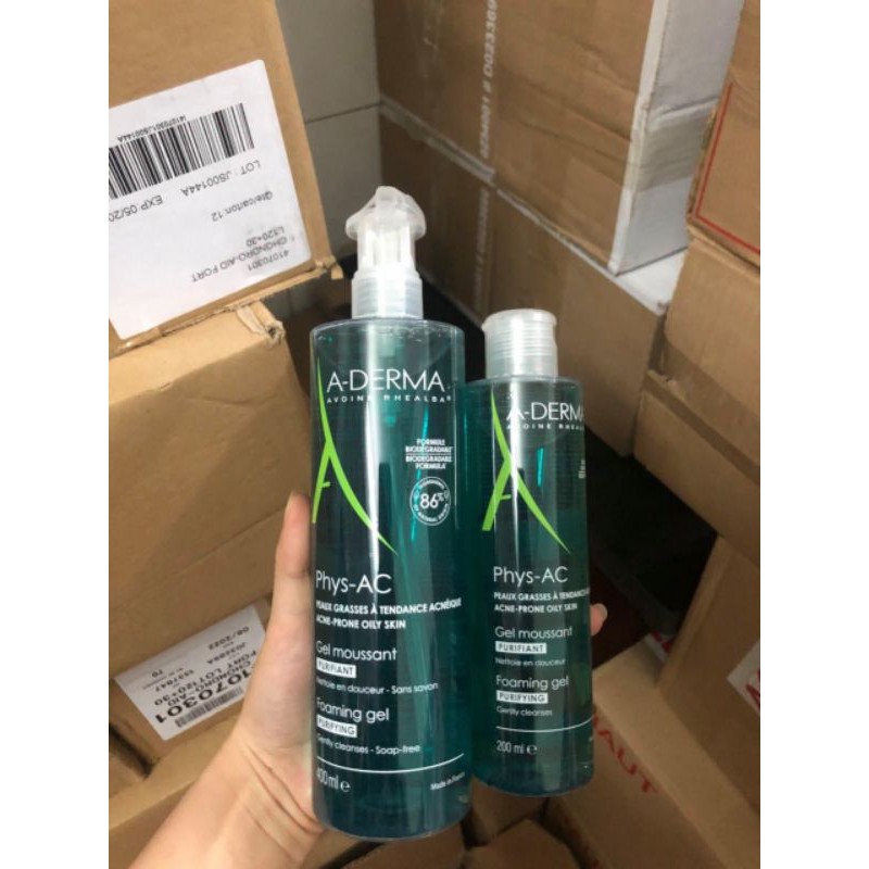 Sữa rửa mặt a-derma gel cho da mụn nhạy cảm