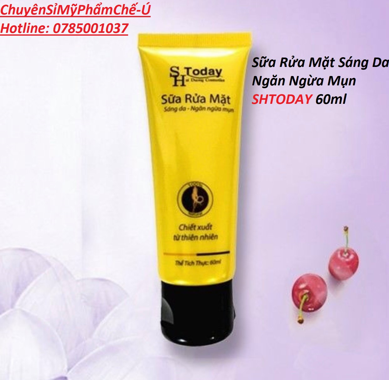 Sữa rửa mặt sáng da ngăn ngừa mụn 60ml shtoday