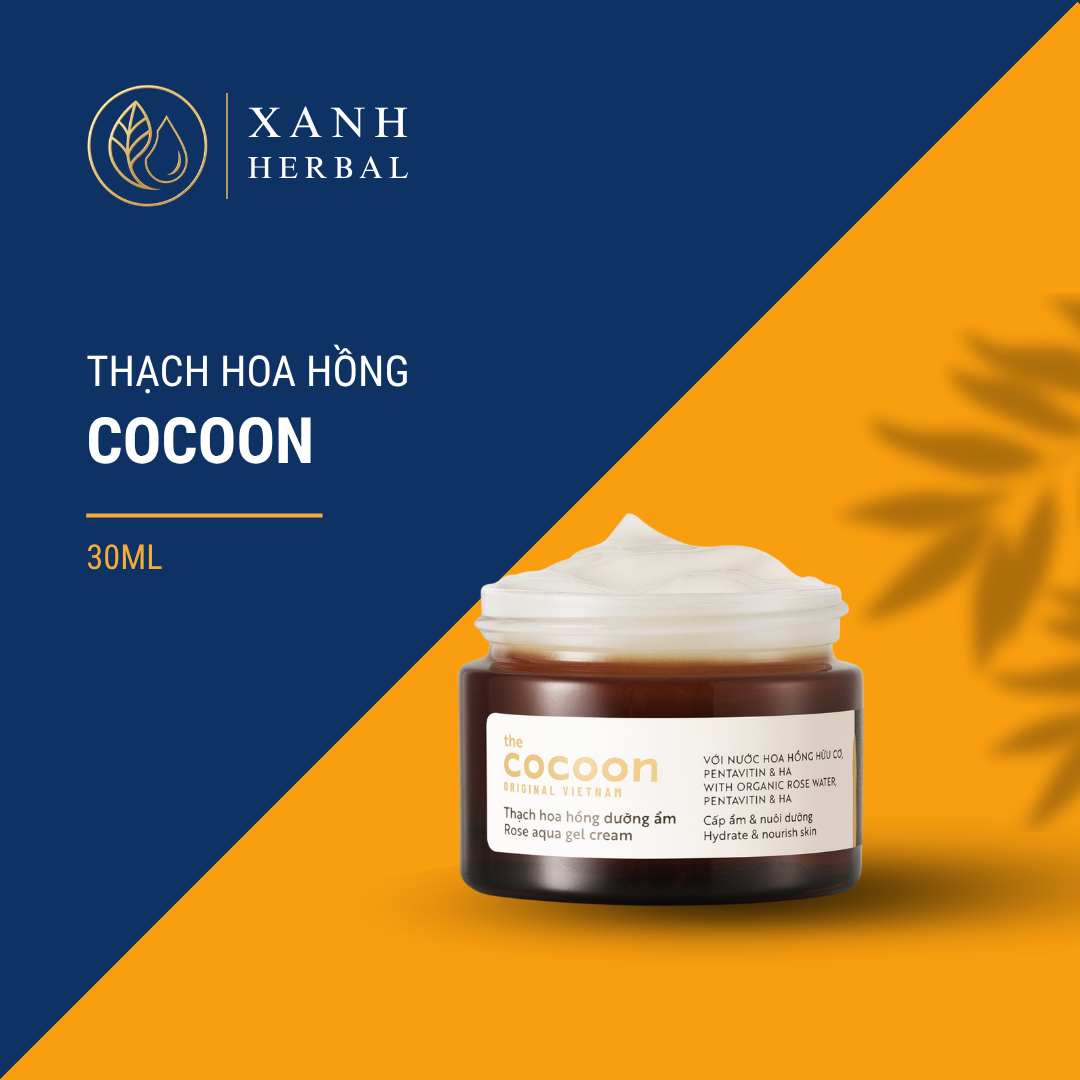 Kem Dưỡng Ẩm Thạch Hoa Hồng Cocoon 30ml - Cấp Ẩm Sâu, Mang Lại Làn Da Đầy Đặn, Mịn Màng và Tươi Mới