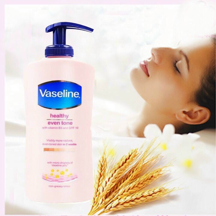 [HCM][MẪU MỚI] SỮA DƯỠNG THỂ VASELINE MỸ HEALTHY WHITE UV LIGHTENING 400ML HEALTHY BRIGHT DAILY BRIGHTENING EVEN