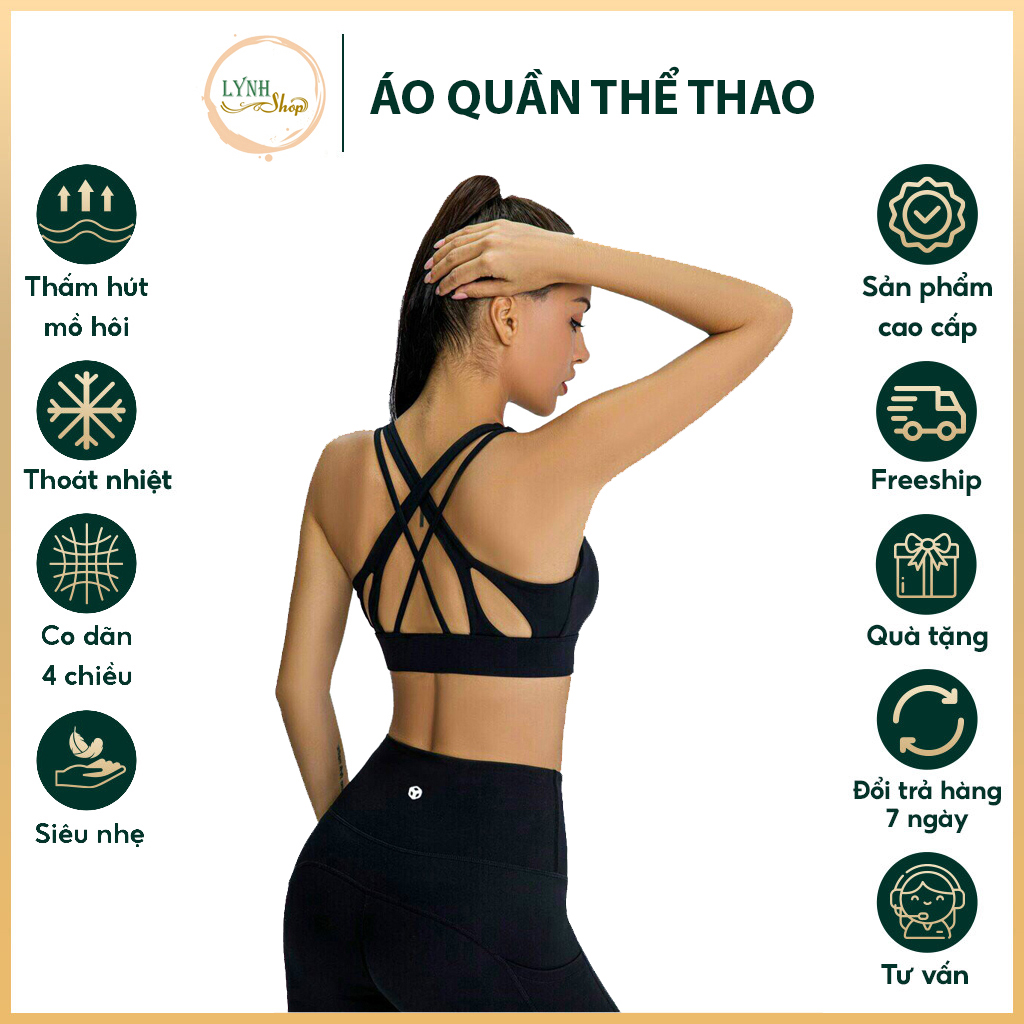 Set thể thao Nữ ,bộ tập gym yoga nữ, vải thun lạnh cao cấp, Co giãn 4 chiều, thiết kế dây đan đẹp mắt giá rẻ S M L XL