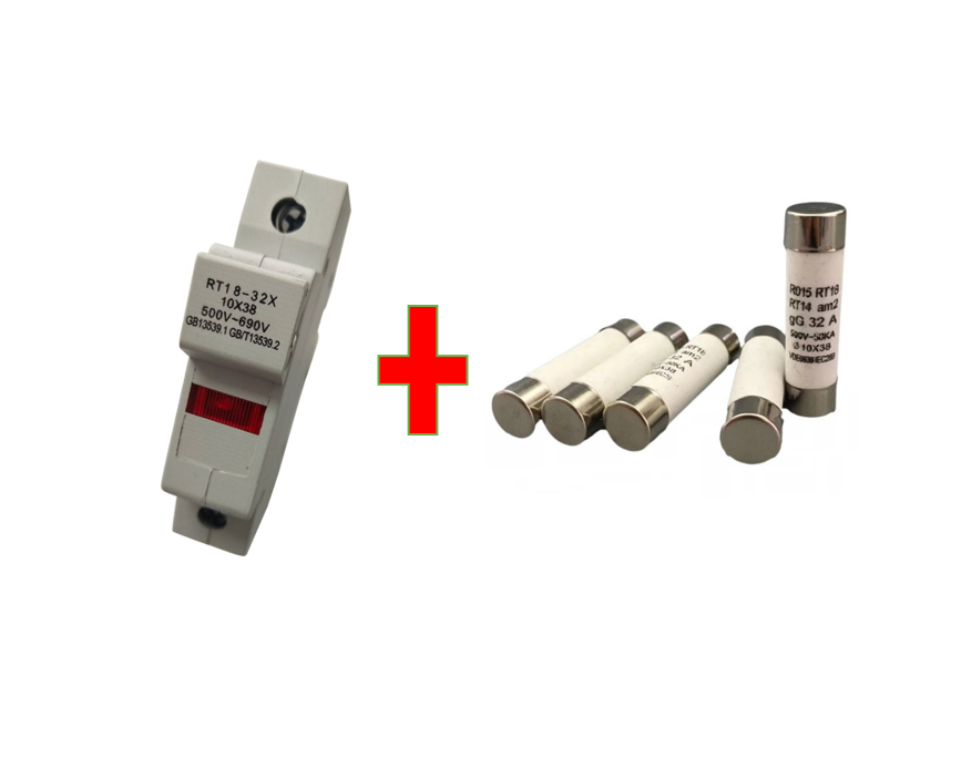 Bộ cầu chì sứ rt18-32x 1p và cầu chì sứ 1a đến 32a