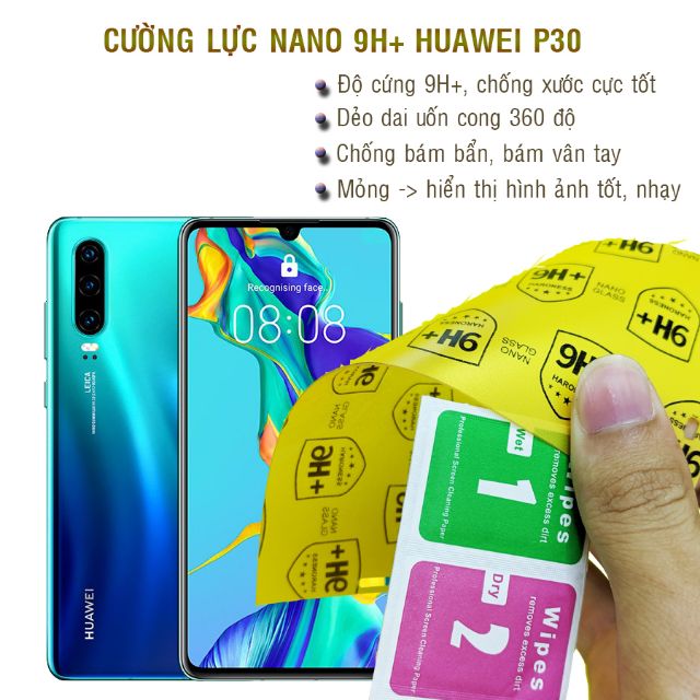 Dán cường lực dẻo nano Huawei P30